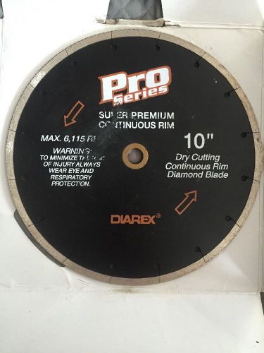 Pro series 10-inch dry or wet cutting continuous rim diamond saw blade for sale