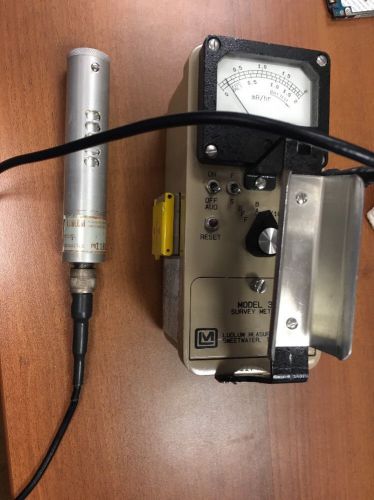Ludlum Model 3 Geiger Counter Radiation Detector Survey Meter w/ Probe