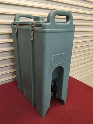 5 Gallon Cambro Insulated Drink Dispenser LCD 500 #5121 Blue NSF Catering Hot