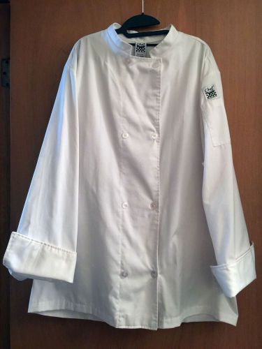 CHEF REVIVAL CHECKERBOARD PROFESSIONAL CHEF JACKET LONG SLEEVE COTTON/POLY 1X