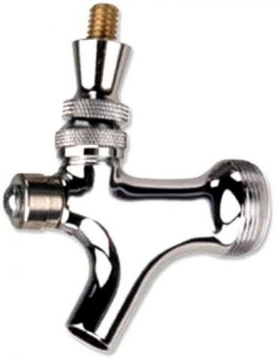 Draft warehouse self closing chrome beer faucet with brass lever for sale