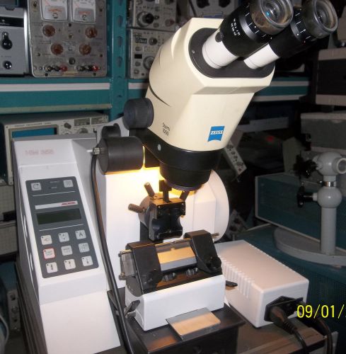 Microm HM 355 Auto motorized rotary microtome w Zeiss Stemi 1000 microscope