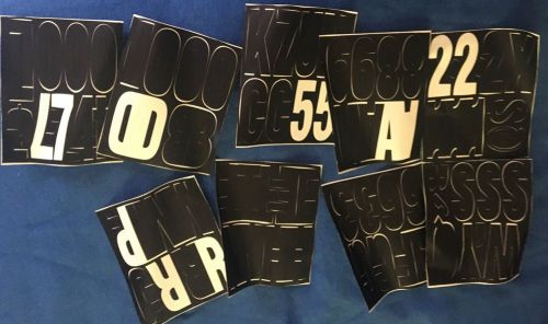 Adhesive Letters And Numbers Black