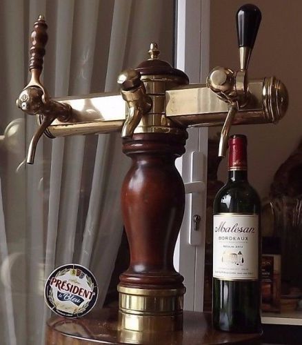Rustic Keg Draft Art Deco Beer Brass Dispenser Tap Loft Industrial age steampunk