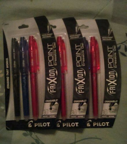 Pilot frixion point erasable gel pens, extra fine needle point precision #31579