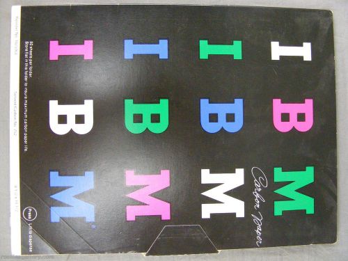 Vintage IBM 8.5 X 11.5 Carbon Paper-48 Unused Sheets