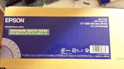 Epson professional media enhanced matte 17&#034;x100&#039; new in box SO41725