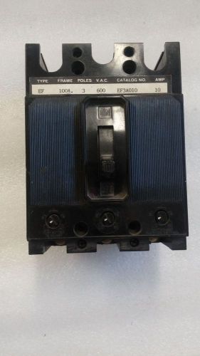 ITE EF3A010 Circuit Breaker, 10A, 3P, 600V