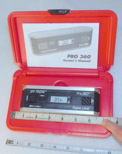SPi 31-038-3 PRO 360 digital protractor  unused in case works well