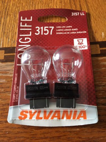 SYLVANIA 3157 Long Life Miniature Bulb 2 pack NEW