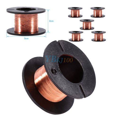 5pcs 0.1mm 15M Copper Winding Enamelled Repair Reel Wires for Home/Shop/Pro Use