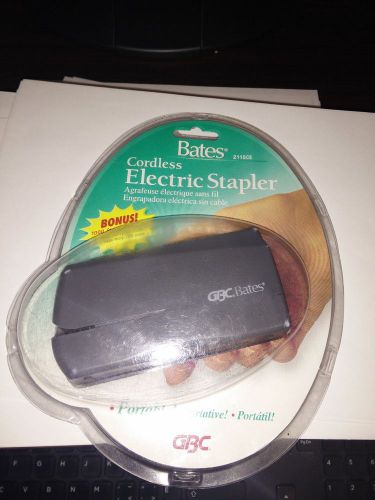 NEW Bates Cordless Electric Stapler 2115CE Portable GBC w/ Bonus 1000 Staples
