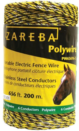 Zareba PW656Y6-Z Polywire 200-Meter 6-Conductor Portable Electric-Fence Rope 1