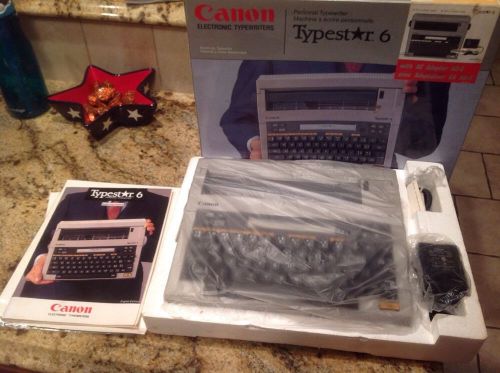 vintage Canon Typestar 6 Silver 1984 complete in box