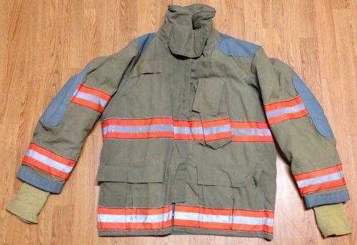Vintage globe firefighter bunker turnout jacket  44 x 32 1998 for sale