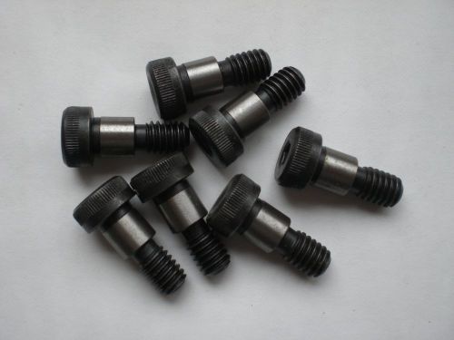 Set of 7 socket head cap soulder screws 3/8&#034; dia. x 3/8&#034; long. black oxide. new. for sale