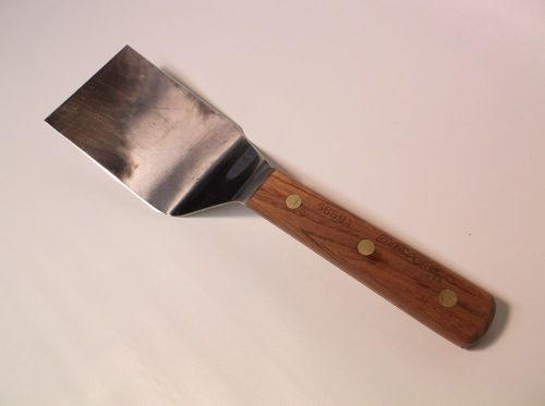 Dexter russell s8694 wood handle 4x3 - steel spatula grill burger flipper turner for sale