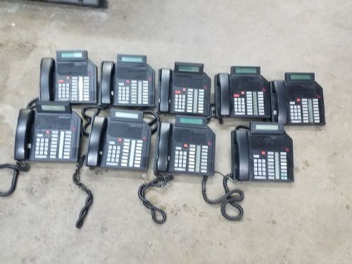 Lot of 9 NORTEL MERIDIAN M2616 NT2K16GH03 DISPLAY PHONES