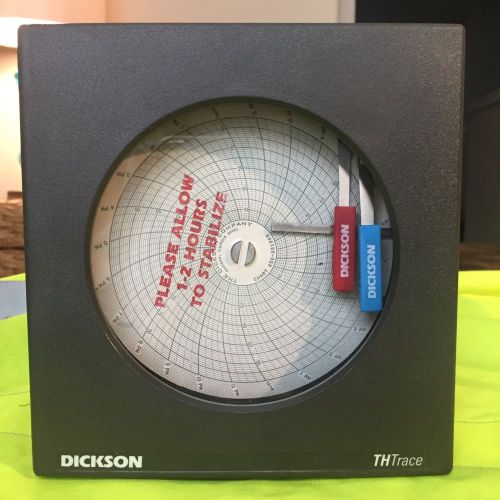 Dickson THP7F THTrace 4&#034; 0/100 7 Day Temperature Humidity Chart Recorder Unit