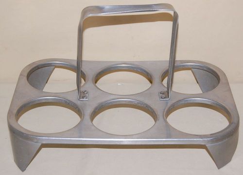 Flatware cylinder caddy/carrier 6 hole s/s silverware commercial use, free ship for sale