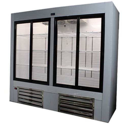 Coolman Commercial Sliding Doors Reach-In Display Cooler 96&#034;