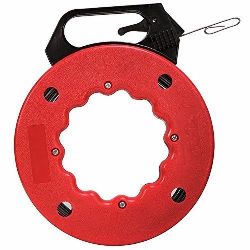 Electrical Fish Tape Reel - 25 Inch - Impact Case for Electricians Pull Commu...