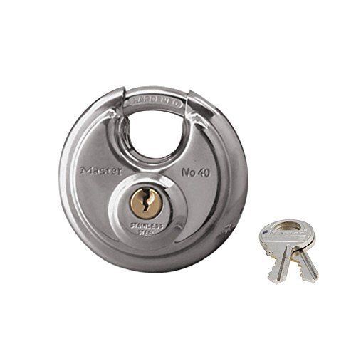 OpenBox Master Lock 40DPF Round Padlock with Shielded Shackle, 2-3/4-inch, Steel