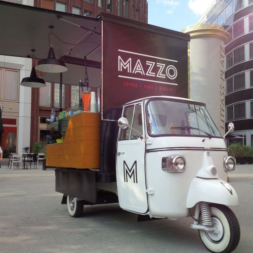 Piaggio ape vespa car street food coffee truck concession trailer vintage style for sale