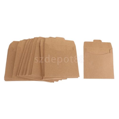 50pcs cd dvd cdr kraft sleeves packaging case disc paper bags for sale