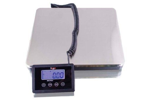 SAGA 160 LB X 0.2 s DIGITAL POSTAL SCALE for SHIPPING WEIGHT POSTAGE W/AC 80 KG