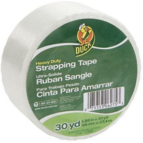 Duck Brand Heavy Duty Filament Reinforced Strapping Tape, 1.88 Inches X 30 Roll