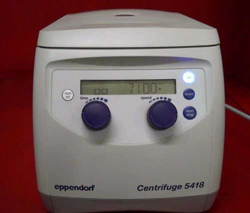 Eppendorf 5418 Centrifuge With FA-45-18-11 Rotor *Powers On*