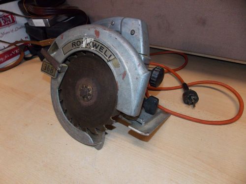 Vintage rockwell model 368 8 1/4&#034; heavy duty circular saw works great !! for sale