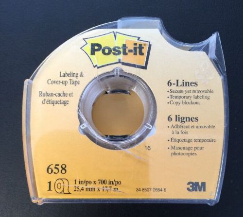 Post-it : removable cover-up tape, non-refillable, 1&#034; x 700&#034; roll -:- sold as is for sale