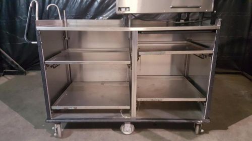 Lakeside 68010 four shelf stainless vending cart w/ pull-out shelves for sale