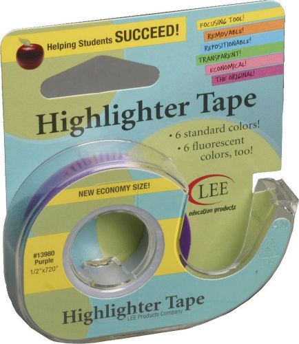Lee products co. 1/2-inch wide 720-inch long removable highlighter tape econo... for sale