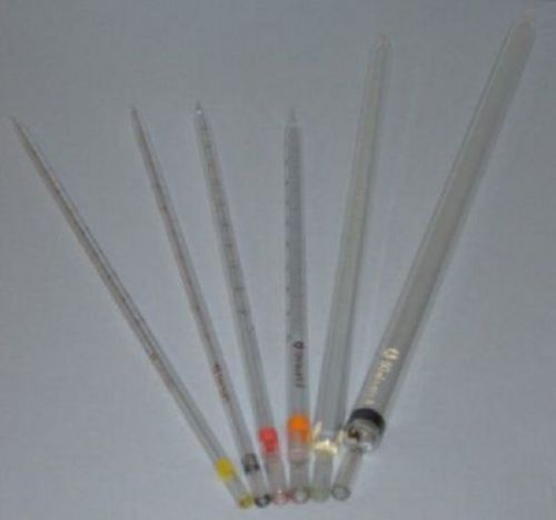 Glass measuring pipets set mohr 6 sizes for sale