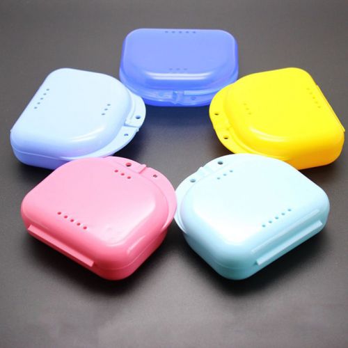 10x dental orthodontic retainer denture storage case box mouthguard container for sale