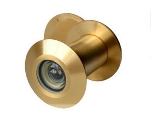Togu TG5028YG-SC Brass UL Listed 220-degree Door Viewer with Heavy Duty Privacy