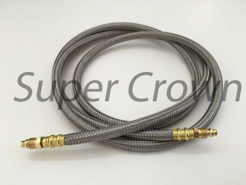 High pressure flexible stainless mesh surround lube hose bijur 6mm x 70.9&#034; showa for sale