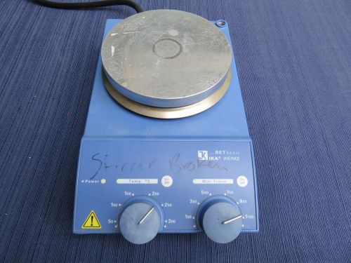 IKA RET Basic S1 Laboratory Bench Top Hot Plate  Lab Stirrer PARTS/REPAIR