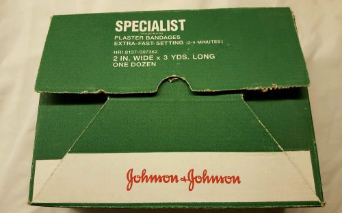 Johnson &amp; Johnson Specialist Plaster Bandages 2 in.wide x 3 yds.long( One Dozen)