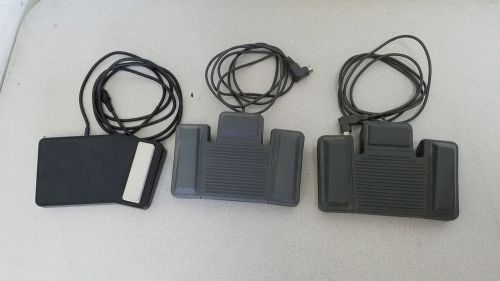 Lot of 3 Foot Switches (2 Philips LFH 0109/00 and Olympus RS 12)