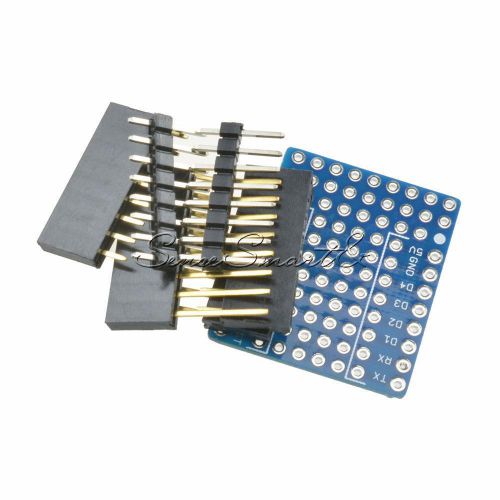 ProtoBoard Shield for WeMos D1 Mini Double Sided perf Board Arduino Compatible