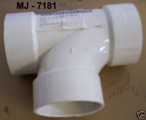 Nibco – 3” PVC Drainage Pipe Tee-Y - P/N: L-P-320 (NOS)