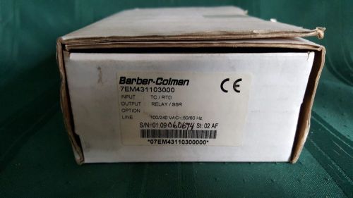 NEW BARBER-COLMAN 7EM431103000 Digital TEMPERATURE CONTROLLER 2A 250V 50/60Hz