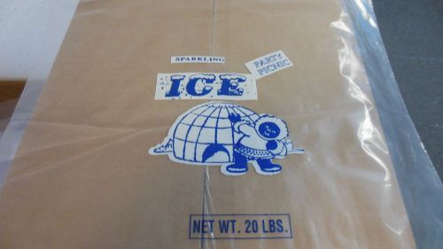 20lb Ice Bags Eskimo  2mil Pack of 500 (Wicketed)