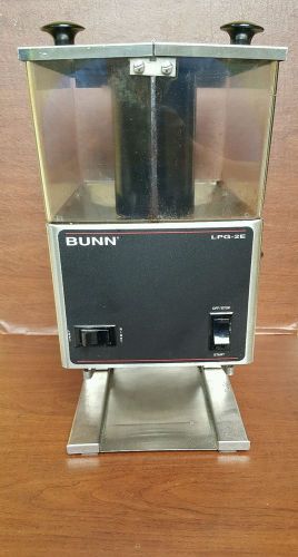 BUNN LPG-2E 120V Low Profile Portion Control Coffee Bean Grinder Dual Hopper VGC
