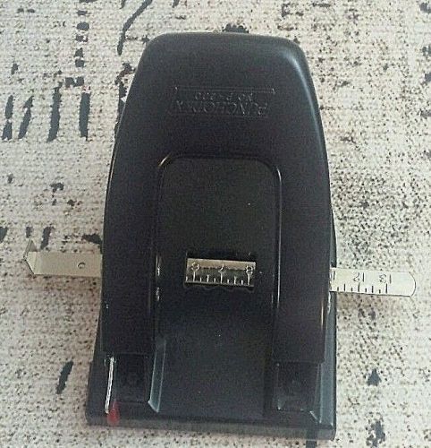 Punchodex 2 Hole Punch Black