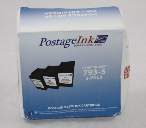 Postageink.com Pitney Bowes 793-5 Red Ink Cartridge (3-Pack) for P700, DM100,